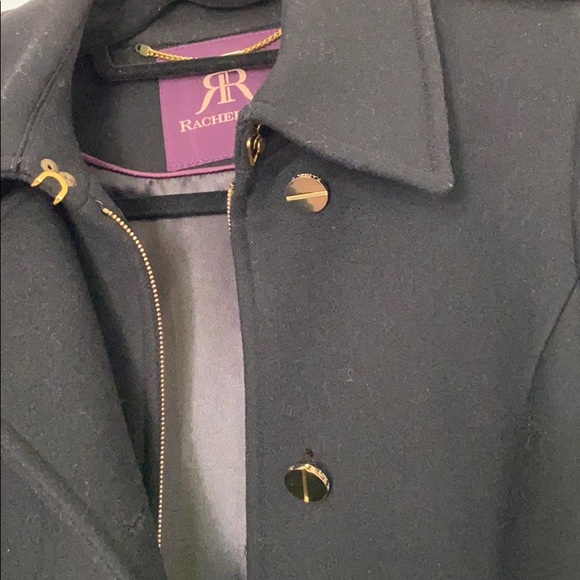 Designer Classic tailored pea coat Wool Trench Coat - Picture 10 of 13